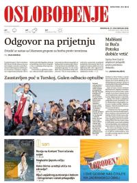 Oslobođenje - broj 25.016, 17. jul 2016.