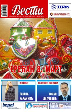 Vesti, Užice - broj 3325, 8. mar 2013.