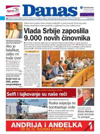 Danas - broj 6577, 2. okt 2015.