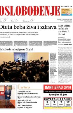 Oslobođenje - broj 25721, 6. jul 2018.