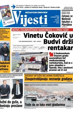 Vijesti - broj 6226, 27. jul 2015.