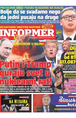 Informer - broj 4129, 7. nov 2025.