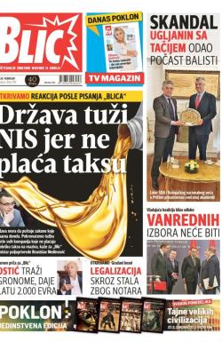 Blic - broj 7195, 24. feb 2017.