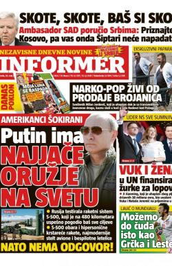 Informer - broj 1854, 30. maj 2018.