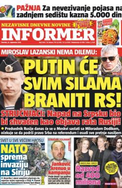 Informer - broj 1340, 22. sep 2016.