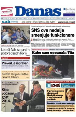 Danas - broj 5873, 28. okt 2013.