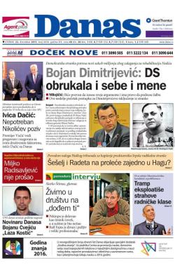 Danas - broj 6658, 22. dec 2015.