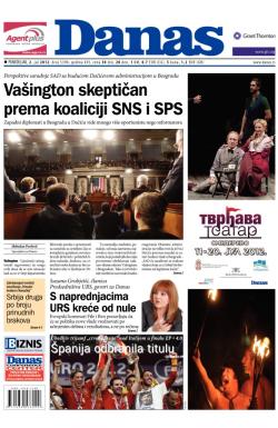 Danas - broj 5390, 2. jul 2012.