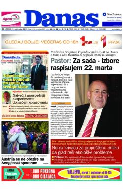 Danas - broj 6546, 1. sep 2015.