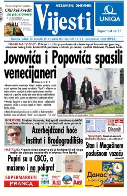 Vijesti - broj 5659, 28. dec 2013.