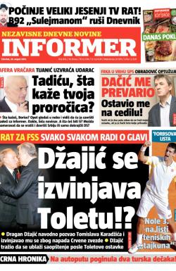 Informer - broj 402, 29. avg 2013.