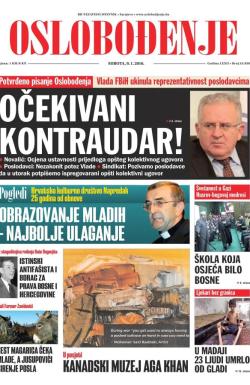 Oslobođenje - broj 24.830, 9. jan 2016.