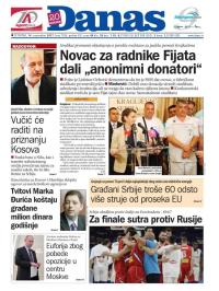 Danas - broj 7290, 14. sep 2017.