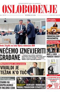 Oslobođenje - broj 24.499, 12. feb 2015.
