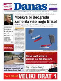 Danas - broj 6547, 2. sep 2015.
