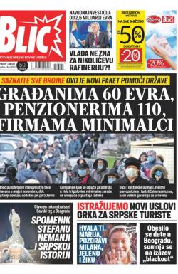 Blic - broj 8591, 28. jan 2021.