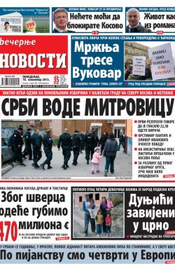 Večernje novosti - broj 1095, 18. nov 2013.