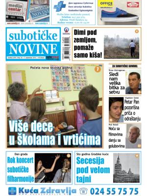 Nove Subotičke novine - broj 36, 7. sep 2012.