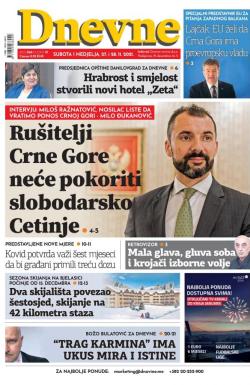 Dnevne novine - broj 3161, 27. nov 2021.