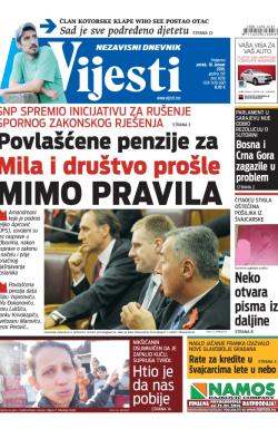 Vijesti - broj 6036, 16. jan 2015.
