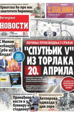 Večernje novosti - broj 3915, 6. apr 2021.