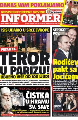 Informer - broj 1078, 14. nov 2015.
