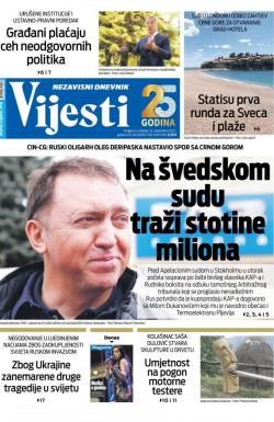 Vijesti - broj 8784, 25. sep 2022.