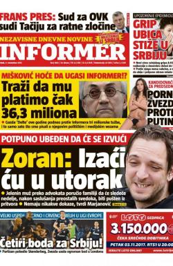 Informer - broj 1683, 3. nov 2017.