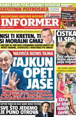 Informer - broj 1067, 2. nov 2015.