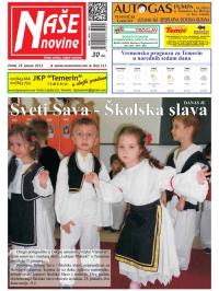 Naše novine, Temerin - broj 212, 25. jan 2013.