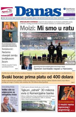 Danas - broj 6624, 18. nov 2015.