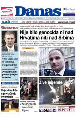 Danas - broj 5987, 19. feb 2014.