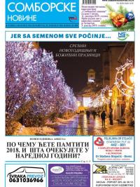 Somborske novine - broj 3366-3367, 28. dec 2018.