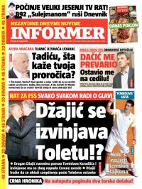 Informer - broj 402, 29. avg 2013.