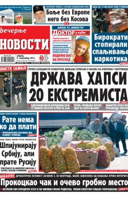 Večernje novosti - broj 1086, 9. nov 2013.