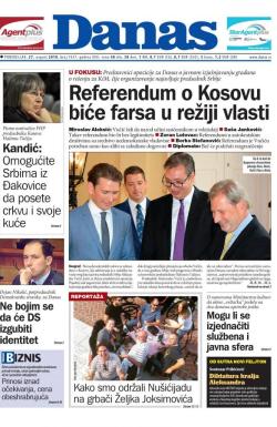Danas - broj 7637, 27. avg 2018.