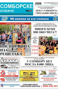 Somborske novine - broj 3088, 30. avg 2013.