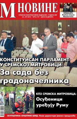 M Novine, Sr. Mitrovica - broj 757, 22. jun 2016.