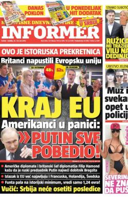 Informer - broj 1264, 25. jun 2016.