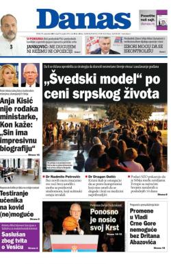 Danas - broj 8754, 17. sep 2021.