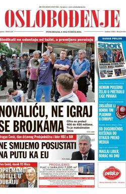 Oslobođenje - broj 24.951, 9. maj 2016.