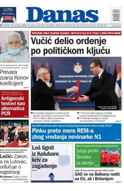 Danas - broj 8445, 12. nov 2020.
