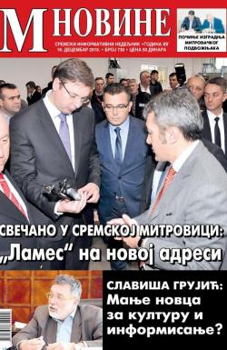 M Novine, Sr. Mitrovica - broj 730, 16. dec 2015.