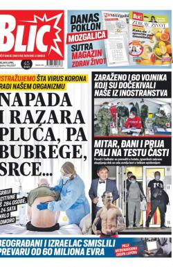 Blic - broj 8307, 6. apr 2020.