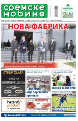 Sremske Novine - broj 3133, 17. mar 2021.