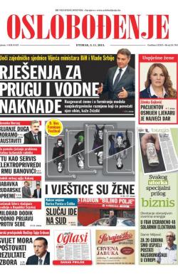 Oslobođenje - broj 24.763, 3. nov 2015.