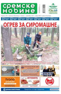 Sremske Novine - broj 2957, 1. nov 2017.