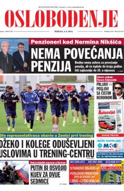 Oslobođenje - broj 24.337, 3. sep 2014.