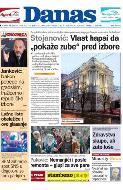 Danas - broj 7449, 20. feb 2018.