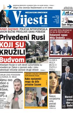 Vijesti - broj 5788, 10. maj 2014.